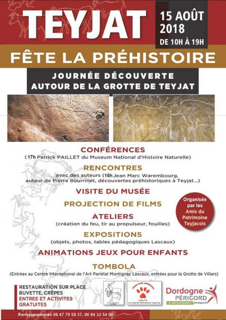 fête de la préhistoire à Teyjat 2018