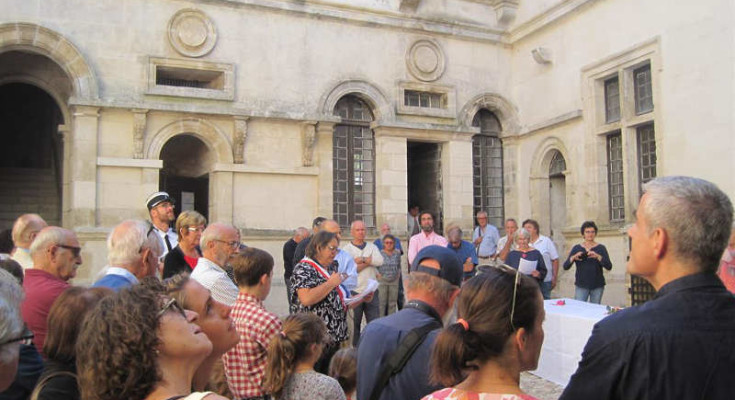 discours d'inauguration de la Mairesse Château de Varaignes