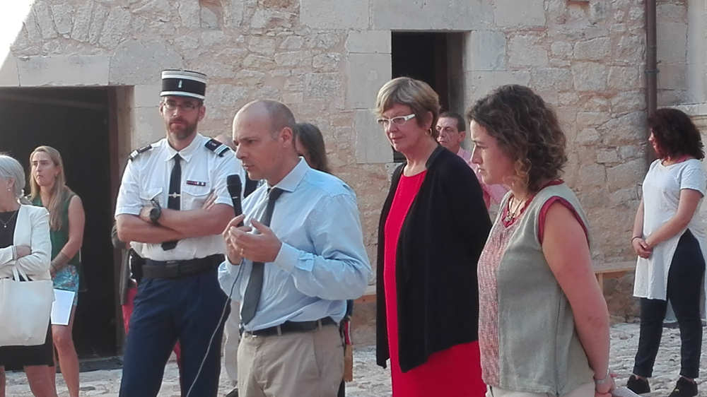 discours d'inauguration du Sous Préfet Château de Varaignes