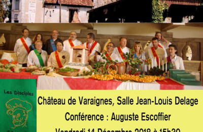 flyer de la conférence sur Escoffier