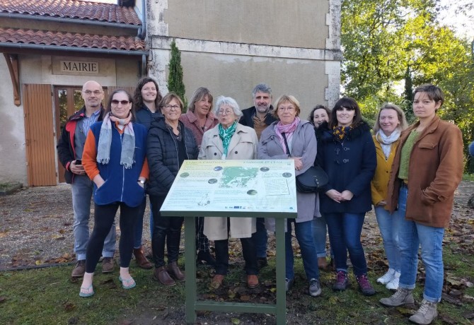 Inauguration en présence des habitants, de la mairie et des partenaires du projet